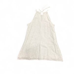 White Lace Halter Dress